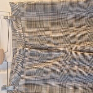 H&M Camel Black Checkered Pants